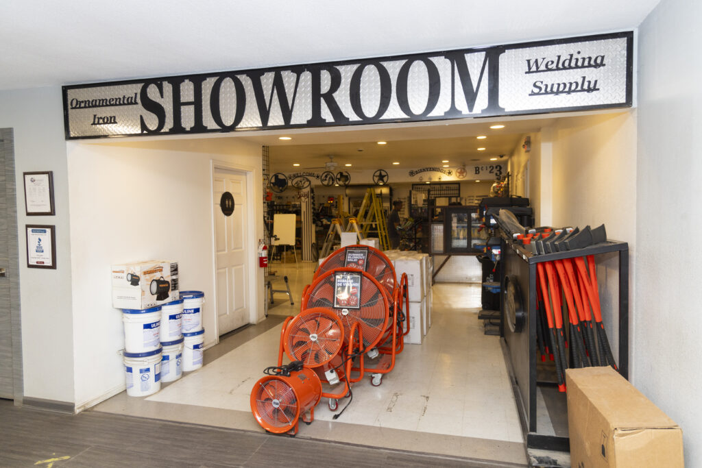 The showroom at Eagle National Steel